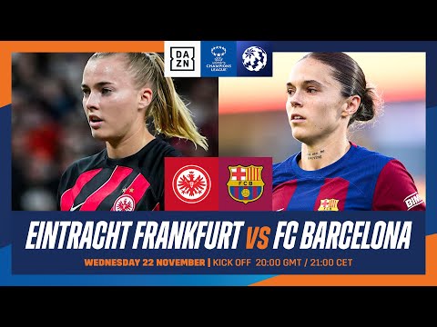 EINTRACHT FRANKFURT VS. BARCELONA | UEFA WOMEN&#039;S CHAMPIONS LEAGUE 2023-24 MATCHDAY 2 LIVESTREAM