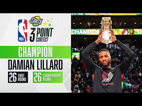 Damian Lillard Wins #Starry3PT Competition 🏀 | 2023 #NBAAllStar