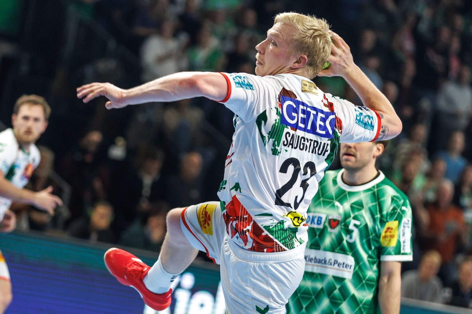 Magnus Saugstrup war mit sieben Treffern bester SCM-Schütze gegen die Löwen