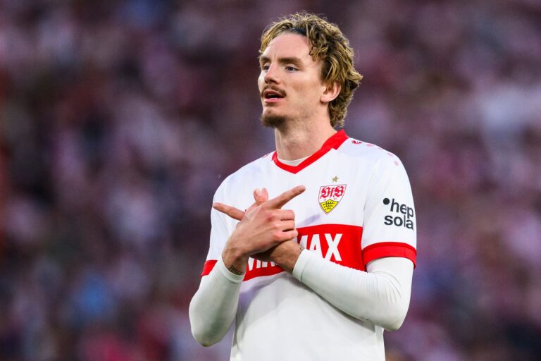Nick Woltemade nimmt Abschied vom VfB Stuttgart und wechselt nach England.