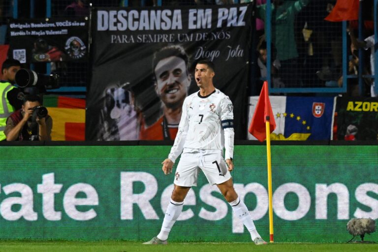 Cristiano Ronaldo widmete sein 139. Tor im Nationaltrikot Diogo Jota