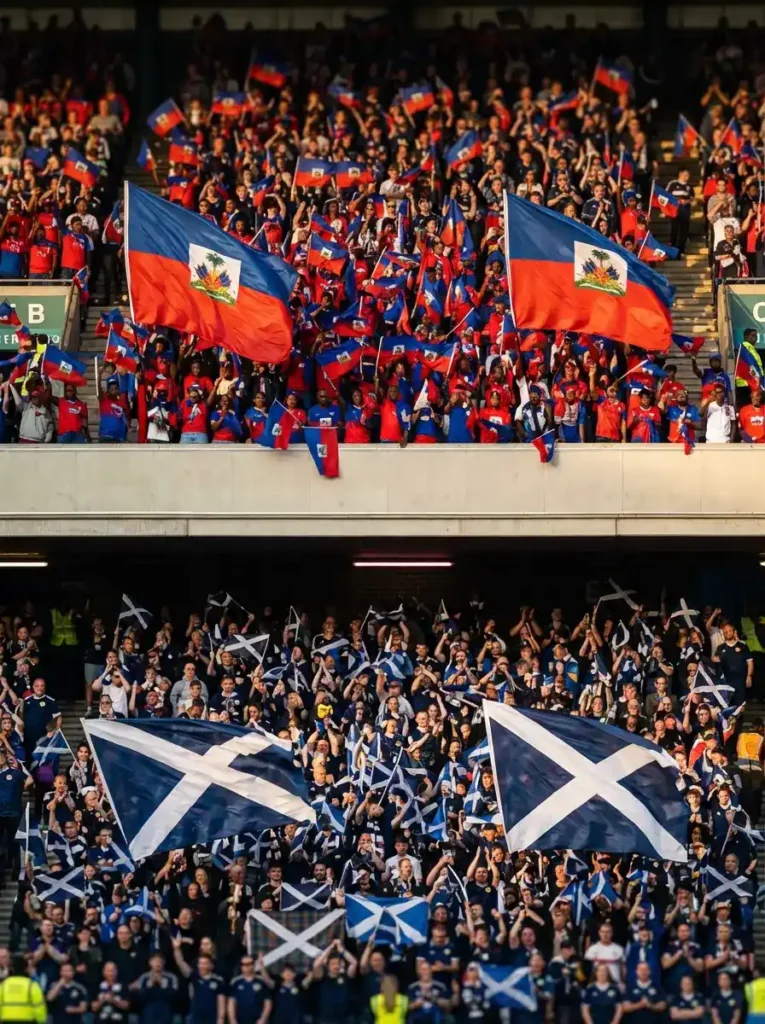 Haiti-Schottland-Fans
