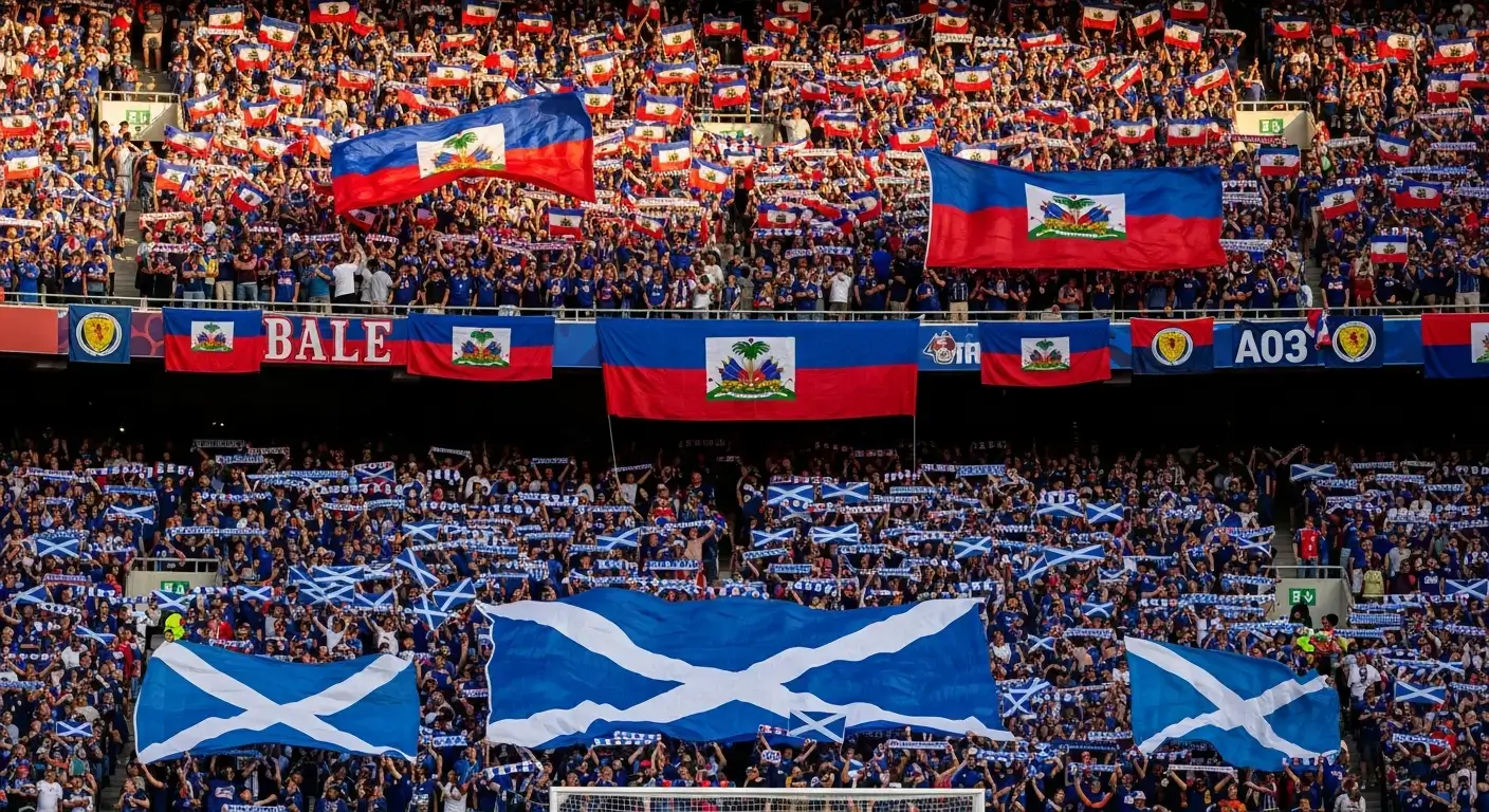Haiti - Schottland fans