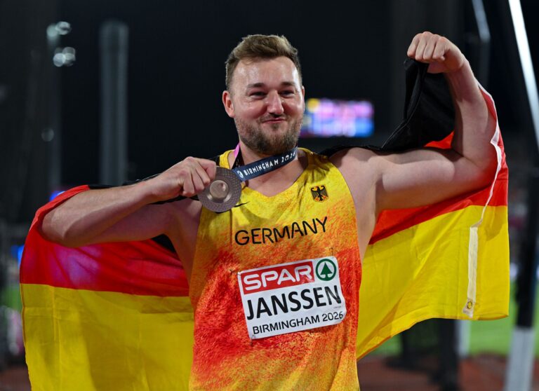 Henrik Janssen gewann als erster deutscher Diskuswerfer seit zwölf Jahren eine EM-Medaille.