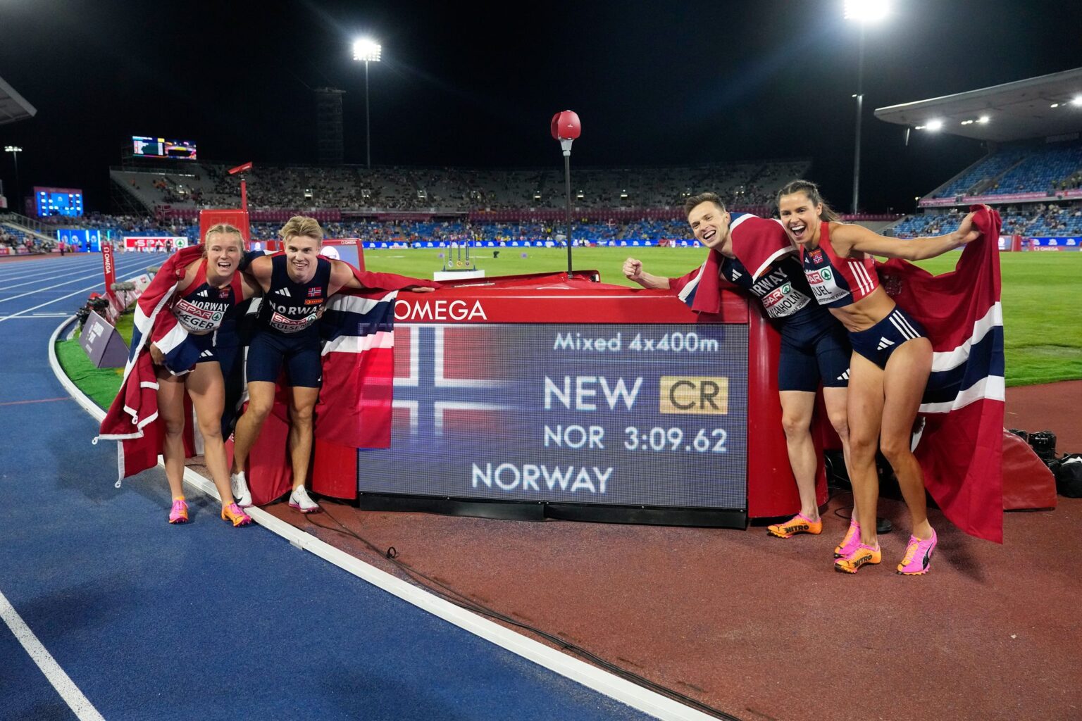 Die norwegische 4x400-Meter-Mixed-Staffel hatte ihre Goldmedaillen wegen einer Veranstalterpanne zunächst wieder zurückgegeben. (Archivbild)