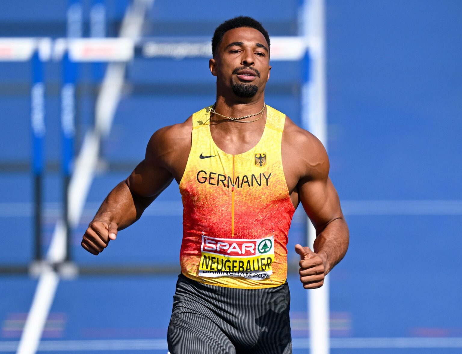 Leo Neugebauer büßte nach dem Hürdensprint einige Punkte ein.