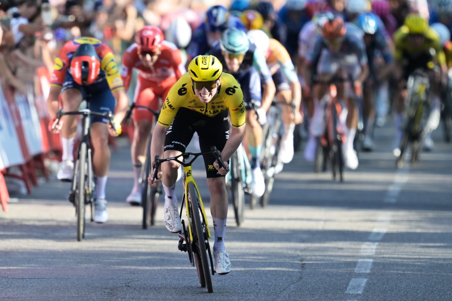 Matthew Brennan feierte bereits seinen fünften Etappensieg bei der diesjährigen Vuelta. (Archivfoto)