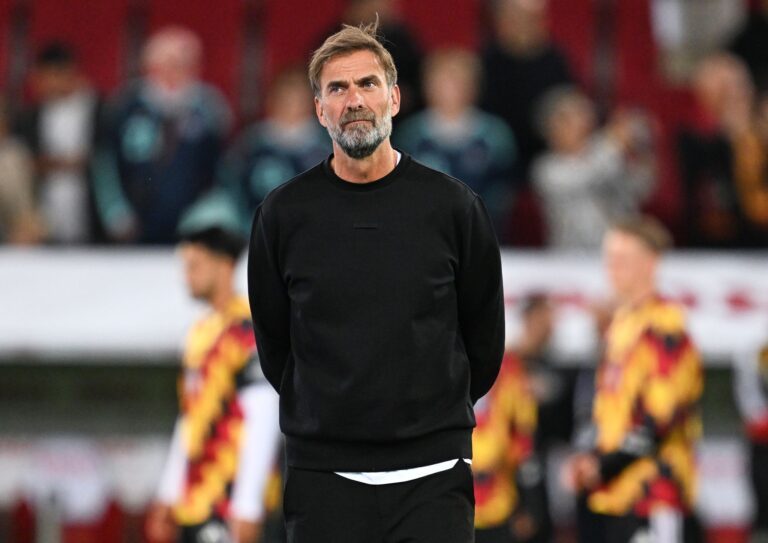 Jürgen Klopp wartet noch auf den ersten Sieg als Bundestrainer.
