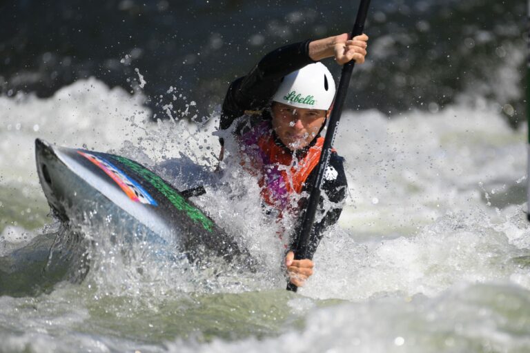 Emily Apel holte bei der Kanuslalom-EM Bronze im Kajak. (Archivbild)