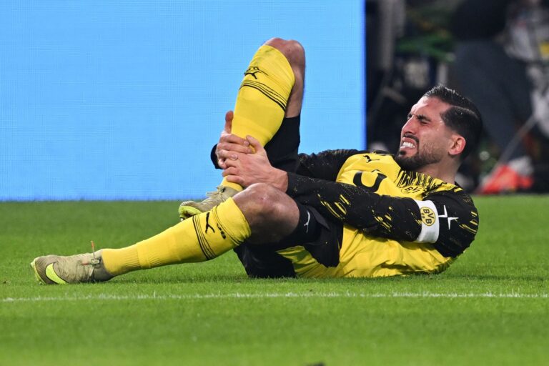 BVB-Kapitän Emre Can ist weiter verletzt und kann in der Champions-League-Vorrunde nicht spielen. (Archivbild)