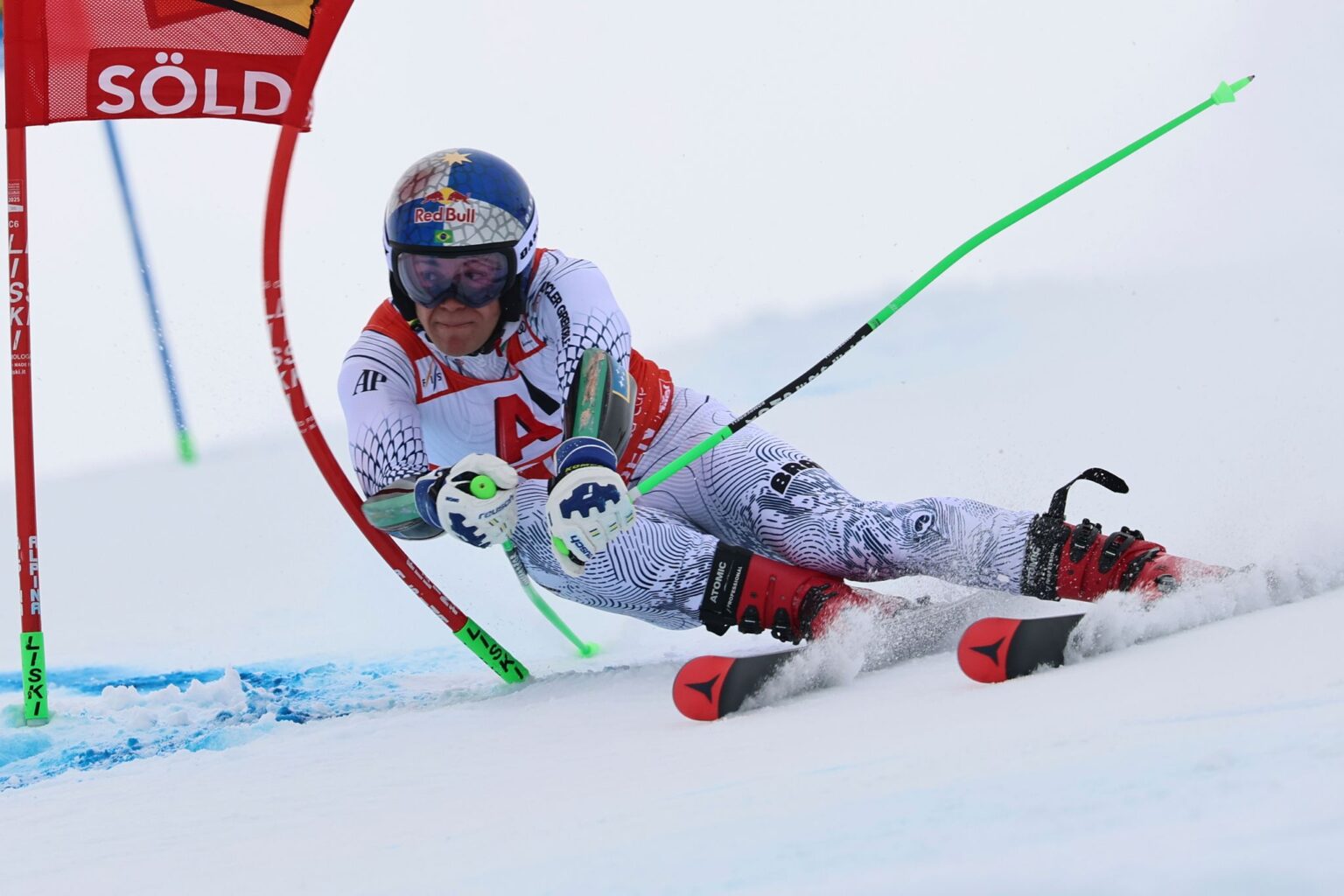 Lucas Pinheiro Braathen feierte seinen neunten Weltcup-Sieg.