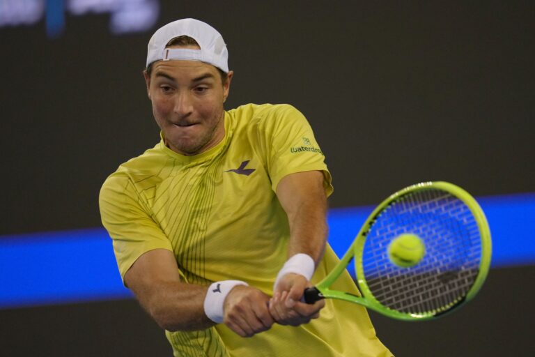 Jan-Lennard Struff spielte in Brüssel stark auf. (Archivbild)