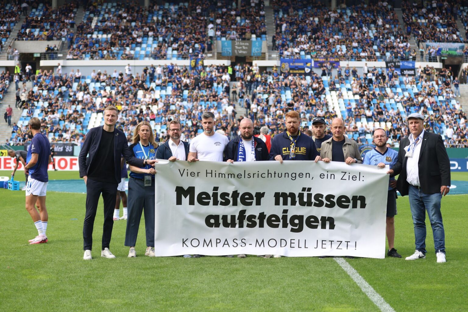 Der Deutsche Fußball-Bund favorisiert das sogenannte Kompass-Modell, mit dem eine Regionalliga-Reform bewältigt werden soll. (Archivbild)