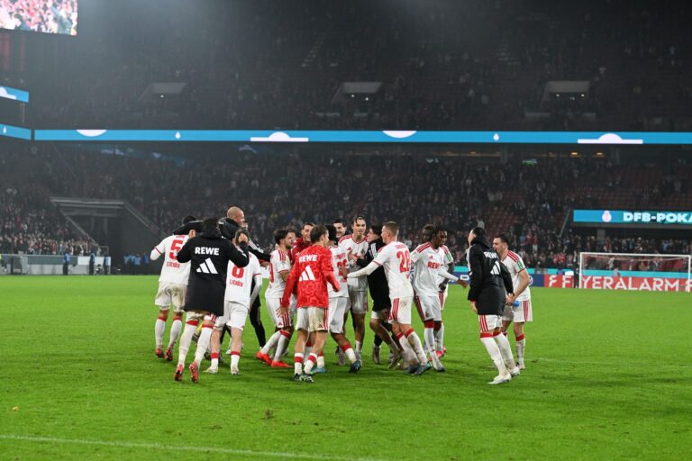 Der 1. FC Köln durfte im DFB-Pokal einen glatten 5:0-Sieg gegen Union Berlin bejubeln.