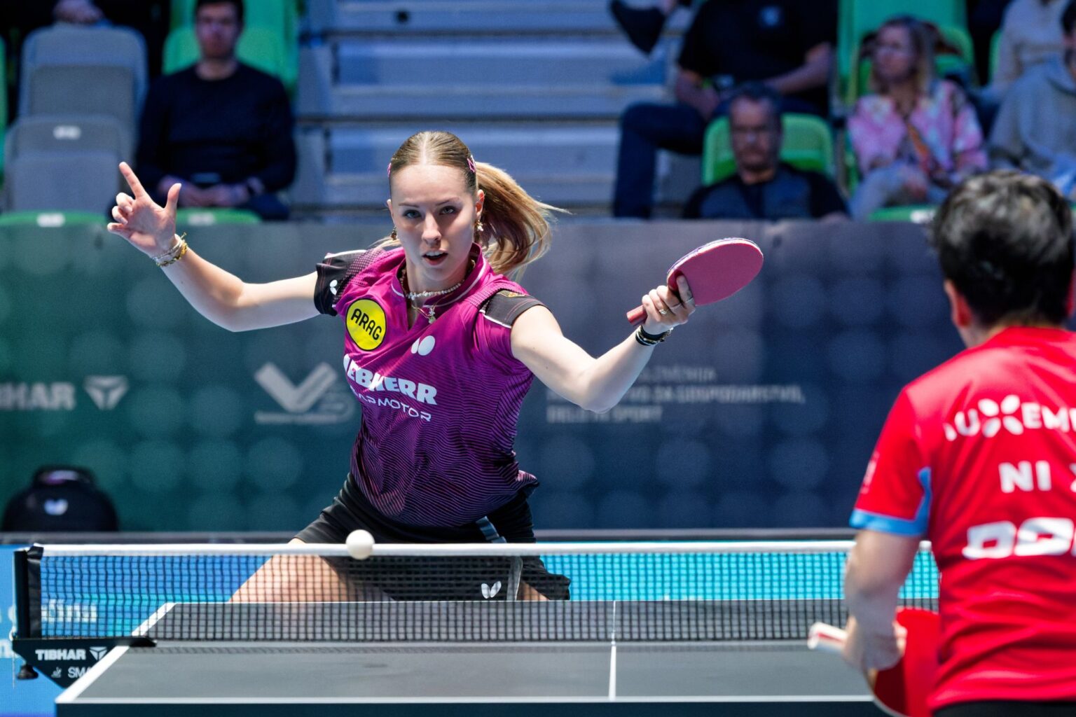Vize-Europameisterin im Einzel: Die deutsche Tischtennis-Nationalspielerin Annett Kaufmann.