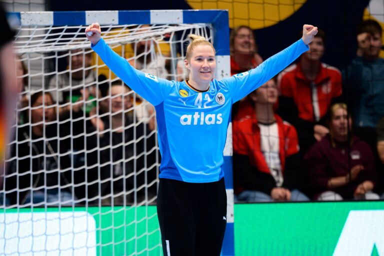 DHB-Torfrau Katharina Filter glänzte beim Sieg gegen Dänemark.