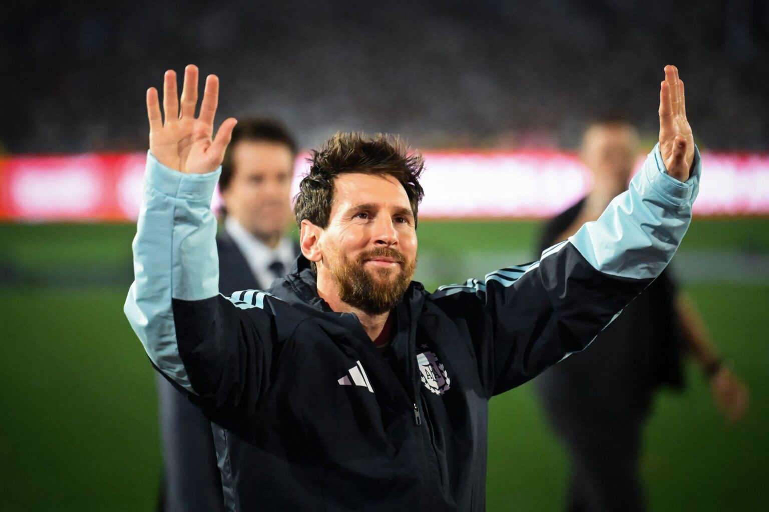 Lionel Messi nach seinem Abschiedsspiel in der argentinischen Nationalmannschaft.
