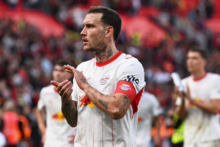 David Raum sieht daheim gerade keinerlei Probleme bei RB Leipzig. (Archivbild)