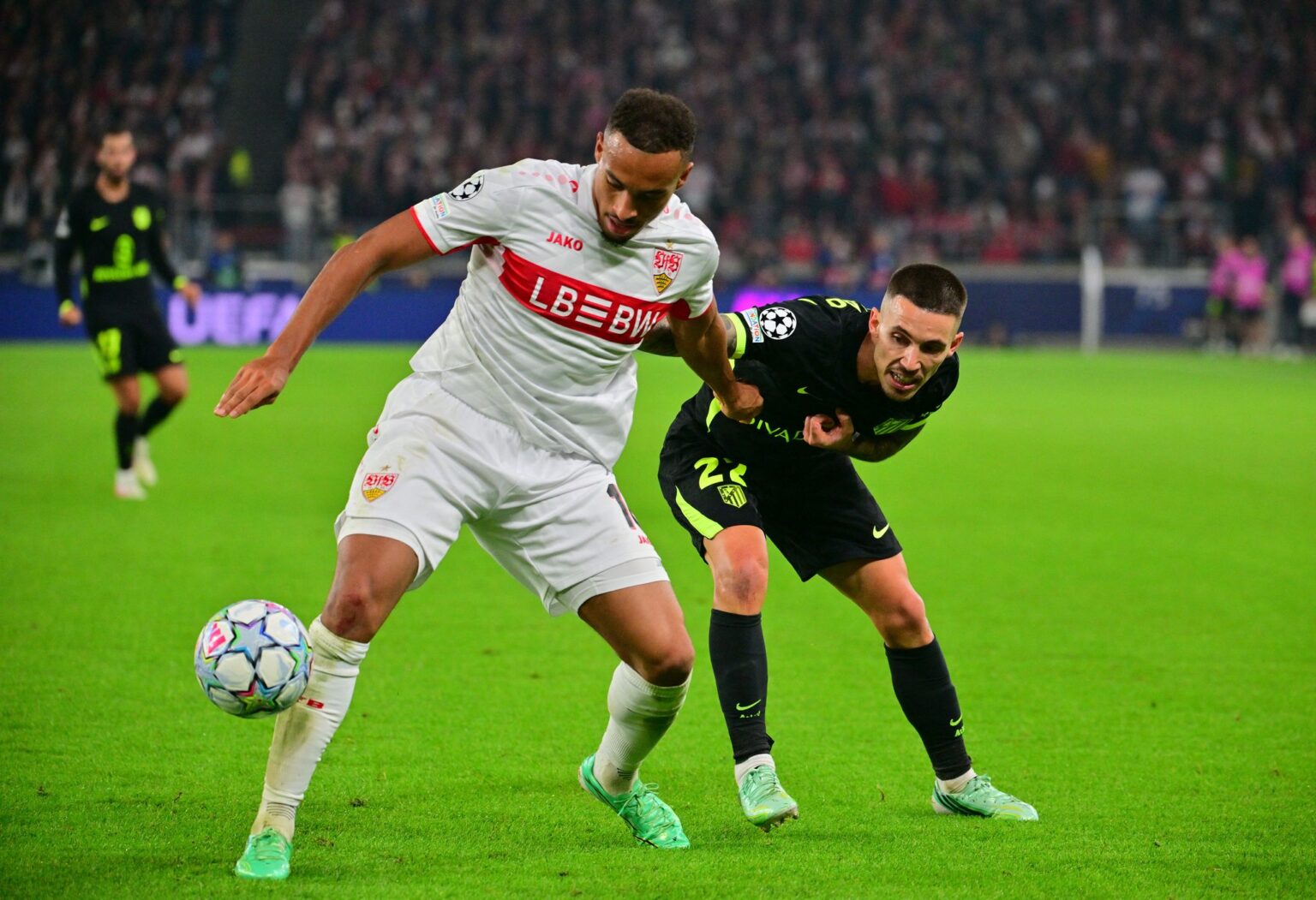 Der VfB stellte Atlético immer wieder vor Probleme.