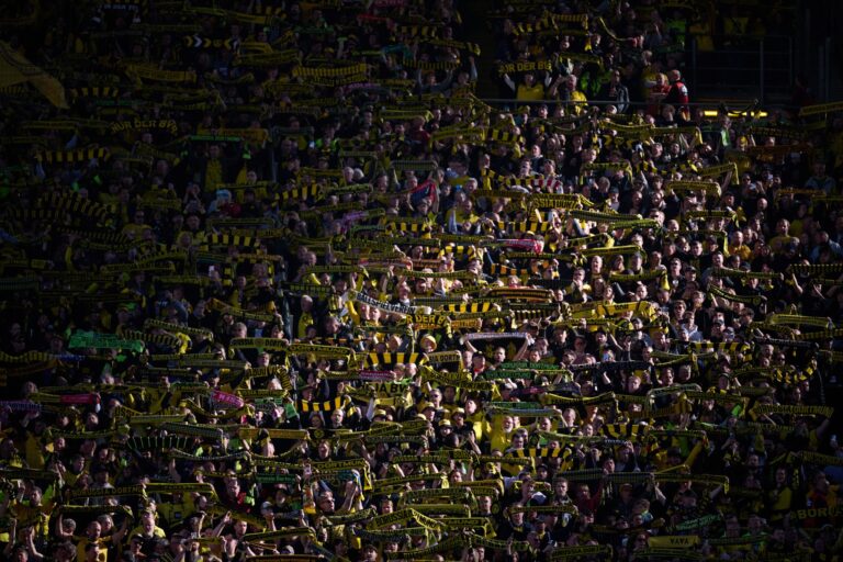 Die Dortmund-Fans bei einem Bundesliga-Spiel. (Archivbild)