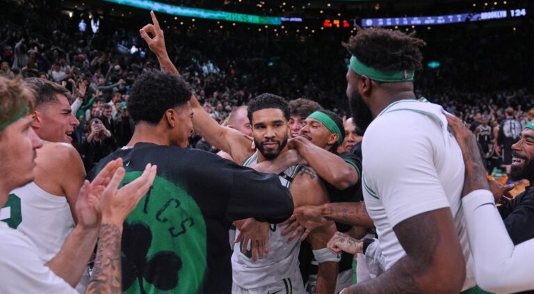 Jayson Tatum warf Boston gegen Brooklyn in letzter Sekunde zum Sieg.