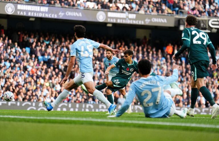 Yasin Ayari erzielte früh das Tor für Brighton & Hove Albion.