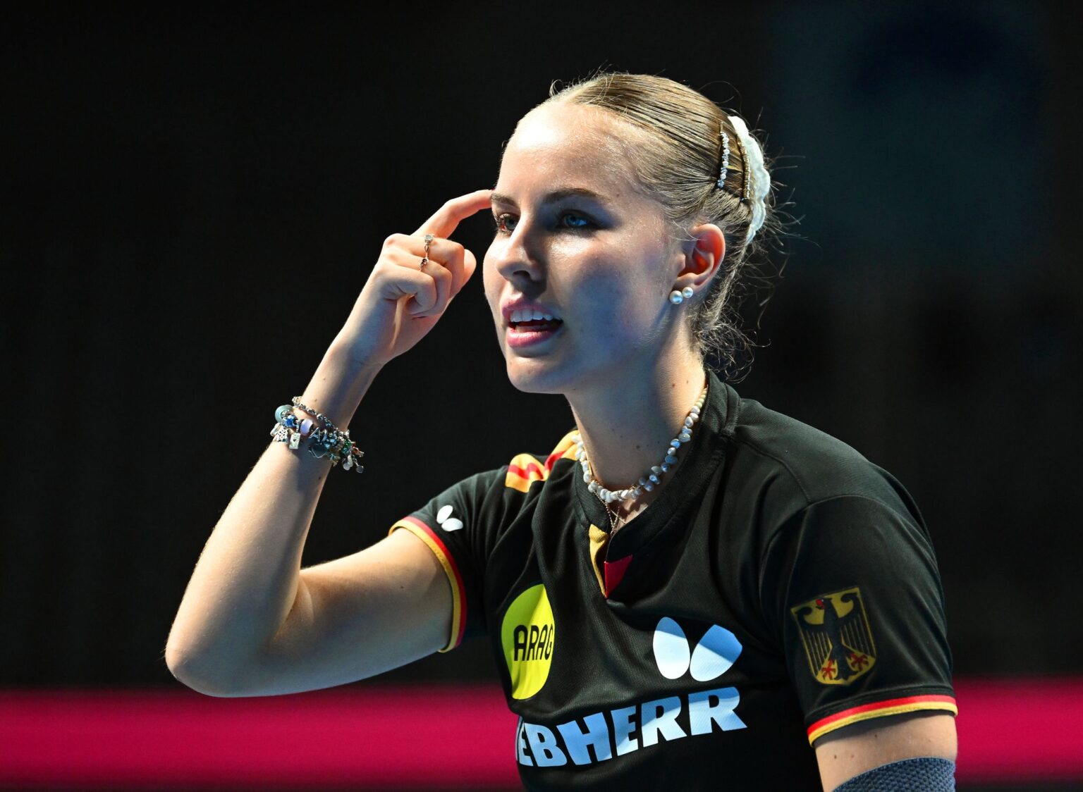 Die deutsche Tischtennis-Nationalspielerin Annett Kaufmann (Archivbild).