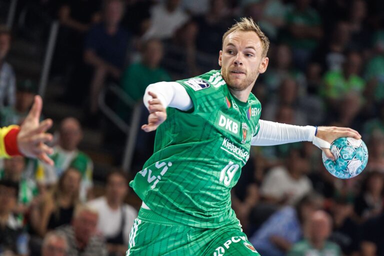 Welthandballer Mathias Gidsel war einmal mehr bester Berliner Werfer (Archivbild)