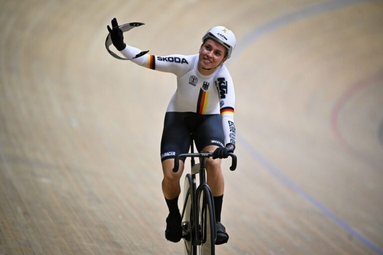 Emma Hinze könnte bei der Heim-EM in Berlin ihr Comeback feiern. (Archivbild)
