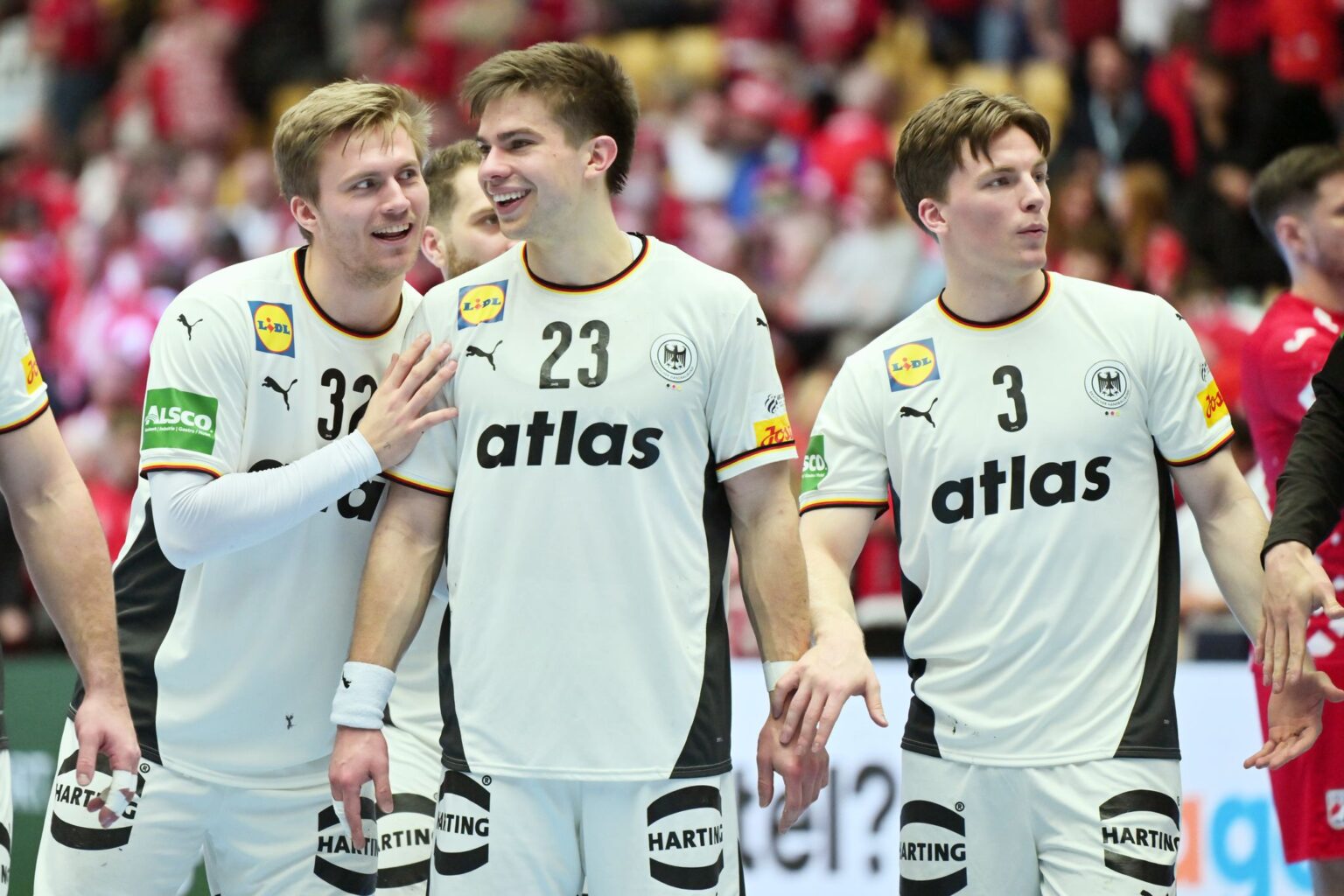 Die Vorfreude steigt: Franz Semper, Renars Uscins und Nils Lichtlein fiebern der Heim-WM entgegen. (Archivbild)